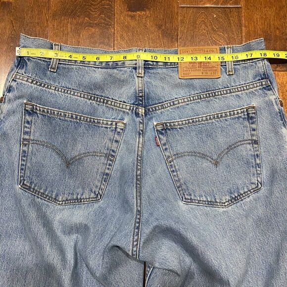 Levi's 560 Vintage Y2K 2001 Loose Fit Denim Blue Jeans Men's Size 38 x 30 - Picture 7 of 10